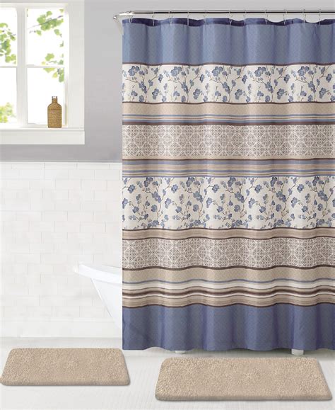 shower curtain mat set